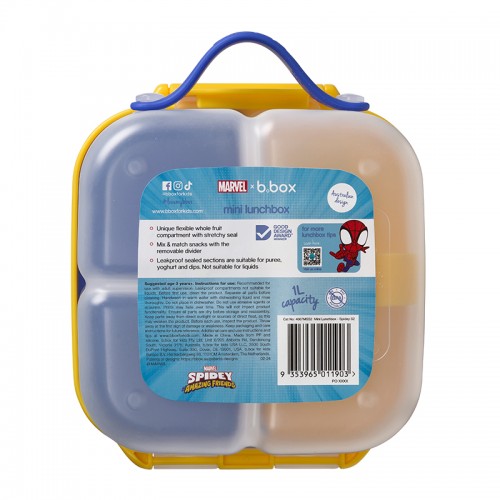 B.box Marvel Spidey Mini Lunchbox | 3 years+