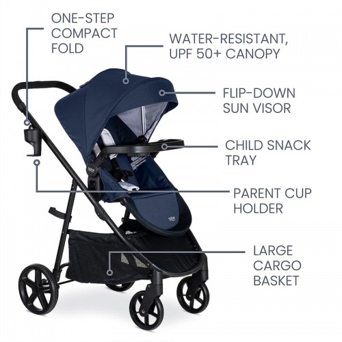 Britax Willow Brook Travel System - Infant Car Seat and Stroller Combo with  Aspen Base | ClickTight