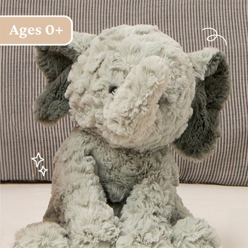 Gund Cozys Elephant 10" Plush Toy | 0 months+ | Baby Soft Toy | Stuffed Toy