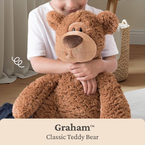 Gund Grahm Classic Brown Teddy Bear 12" Plush Toy |  1 year+ | Baby Soft Toy | Stuffed Toy