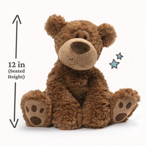 Gund Grahm Classic Brown Teddy Bear 12" Plush Toy |  1 year+ | Baby Soft Toy | Stuffed Toy