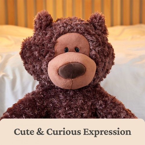 Gund Philbin Classic Teddy Bear 12" Plush Toy - Chocolate |  1 year+ | Baby Soft Toy | Stuffed Toy