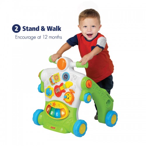 Hap-P-Kid Little Learner 3-in-1 Musical Ride On Walker | Play | Walk | Ride | 9 -36 months