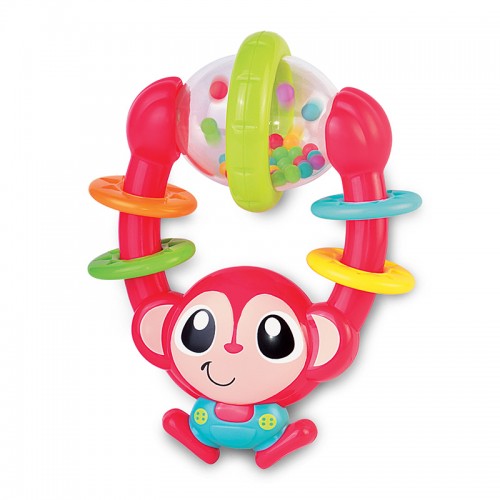Hap-P-Kid Little Learner Baby Shake Rattle - Monkey | 6 months+