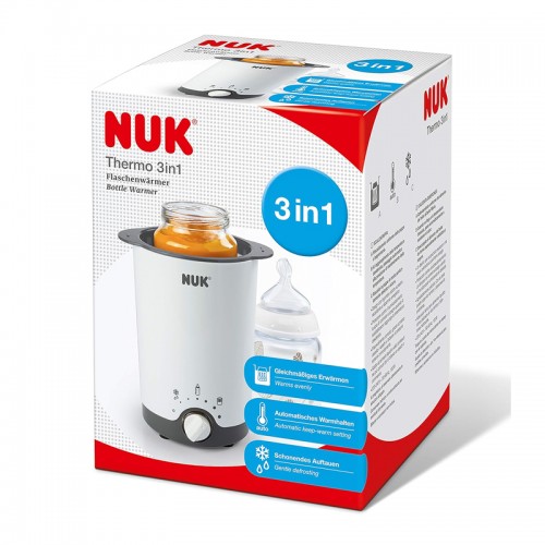 NUK Thermo 3 in 1 Bottle Warmer | Heat Up | Keep Warm | Defrost