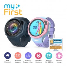 Oaxis myFirst Fone R1s - 4G Music Smartwatch Phone with Heart Rate Monitor and Customisable Wallpaper (FREE Sim Card)