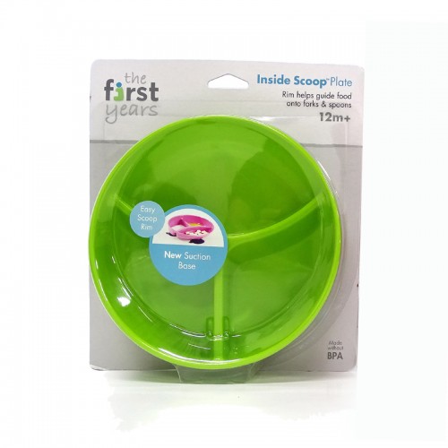 THE FIRST YEARS Inside Scoop Section Plate Assorted Color