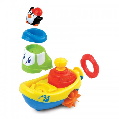 Hap-P-Kid Little Learner Wind-Up Bath Boat