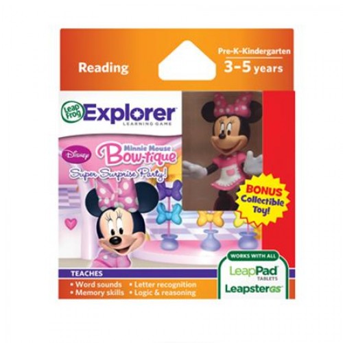 LEAPFROG Explorer Software Learning Game - Disney Minnie Mouse Bow-tique:  Super Surprise Party (With Bonus Collectible