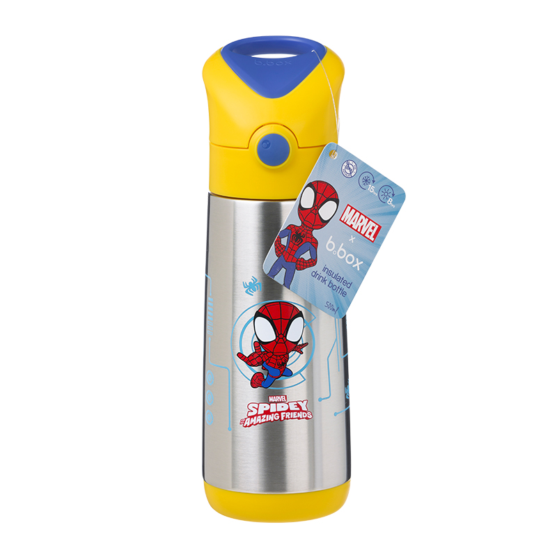 PRE-ORDER | B.box Marvel Spidey Insulated Drink Bottle 500ml | 6 months+ - Ship from 1 Feb 2026 onwards