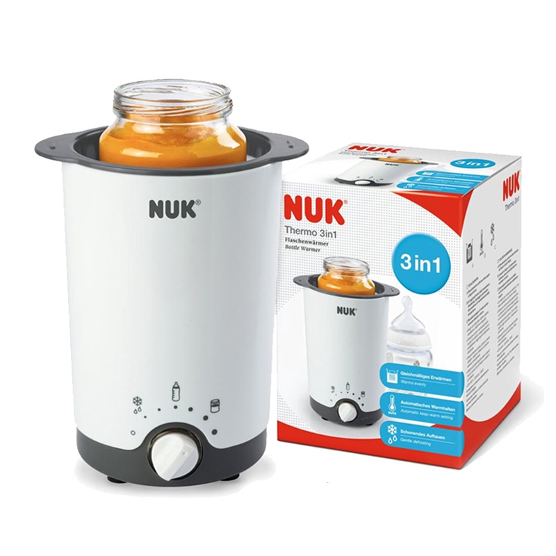 NUK Thermo 3 in 1 Bottle Warmer | Heat Up | Keep Warm | Defrost