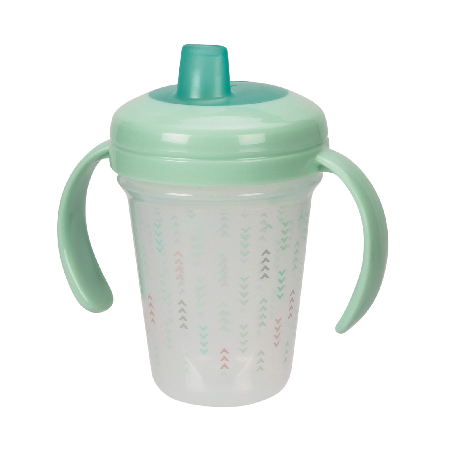 THE FIRST YEARS Stackable 7oz Soft Spout Trainer Cup - Green Pattern