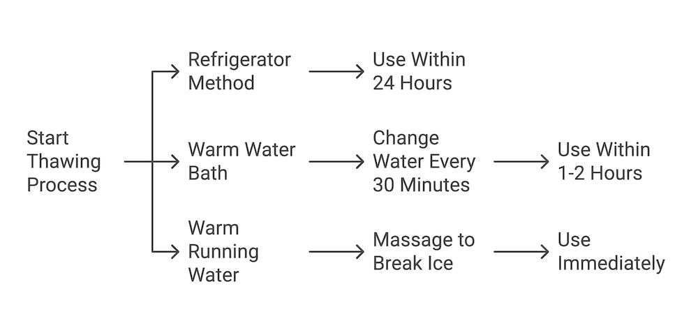 Safe Frozen Milk Thawing Methods